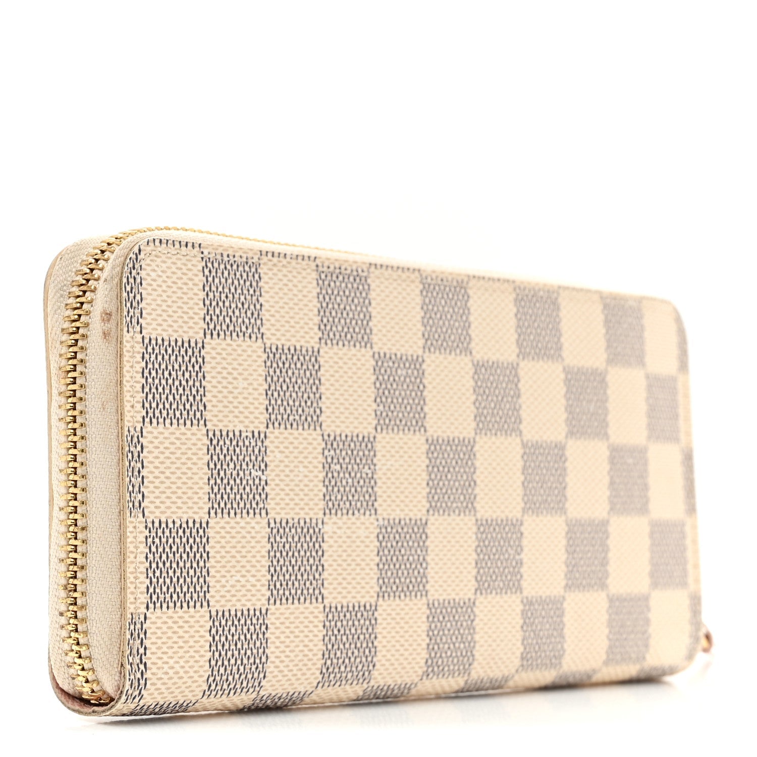 Damier Azur Clemence Wallet Rose Ballerine