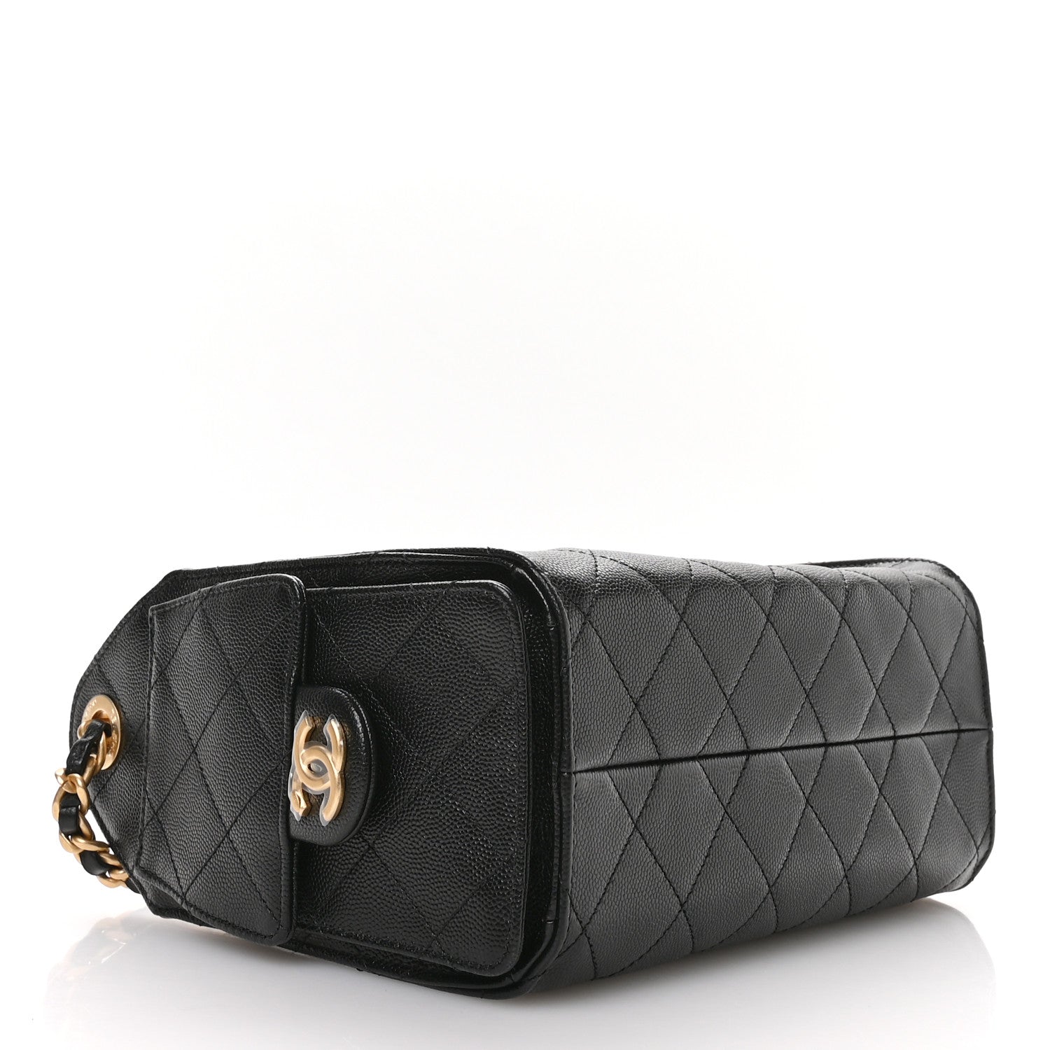 Caviar Quilted Mini Chanel 25 Handbag Black