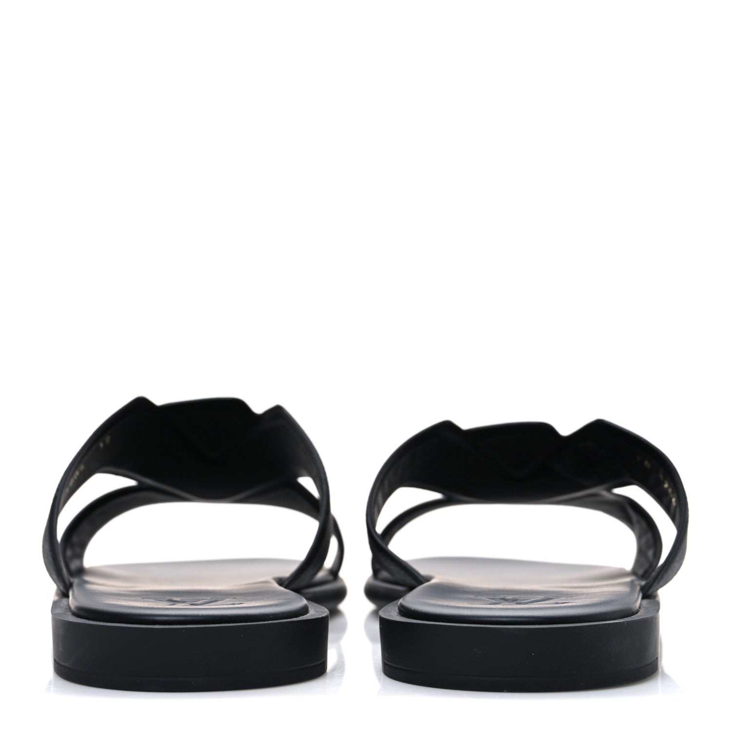 Monogram Eclipse Calfskin Mens LV Oasis Mules 12 Black