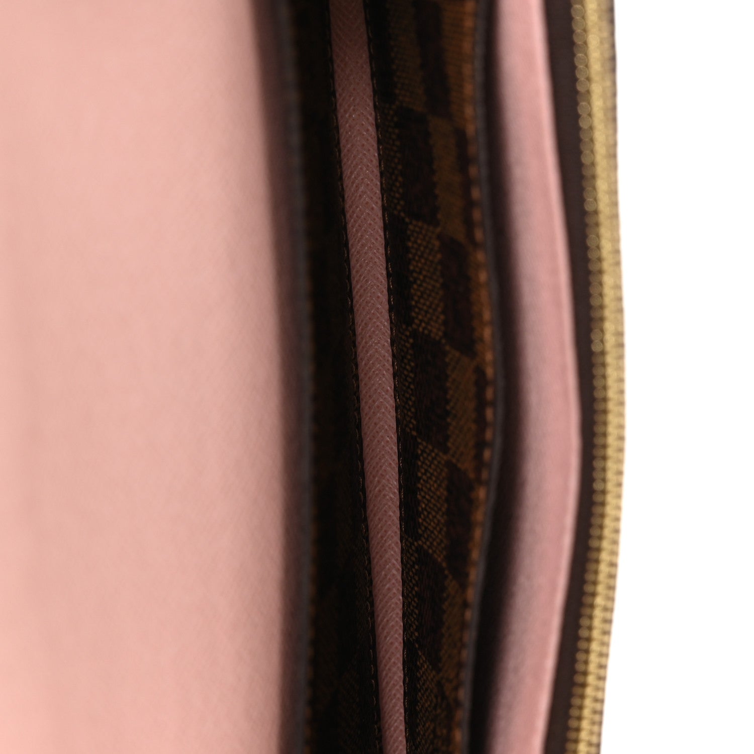 Damier Ebene Emilie Wallet Rose Ballerine
