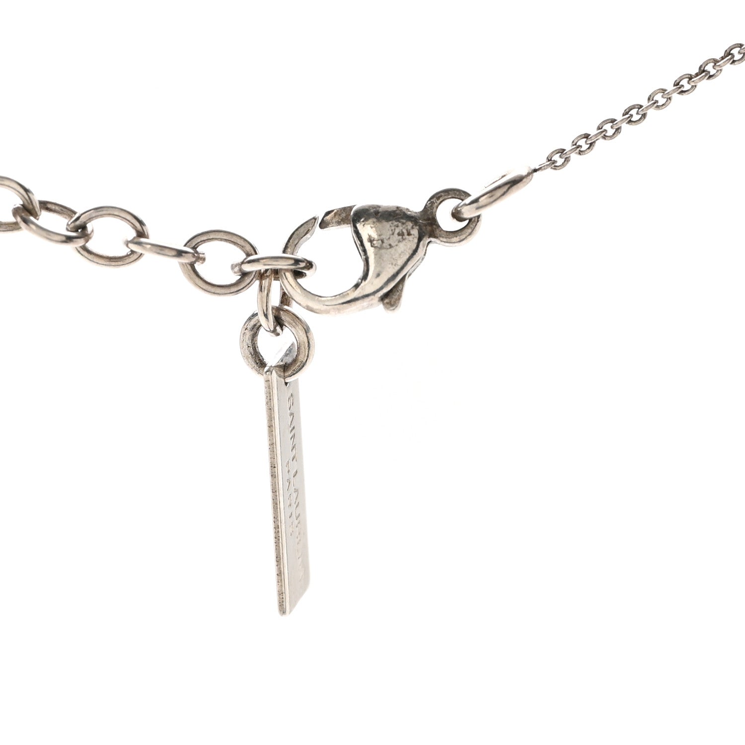 Brass Triangle Pendant Long Necklace Oxidized Silver