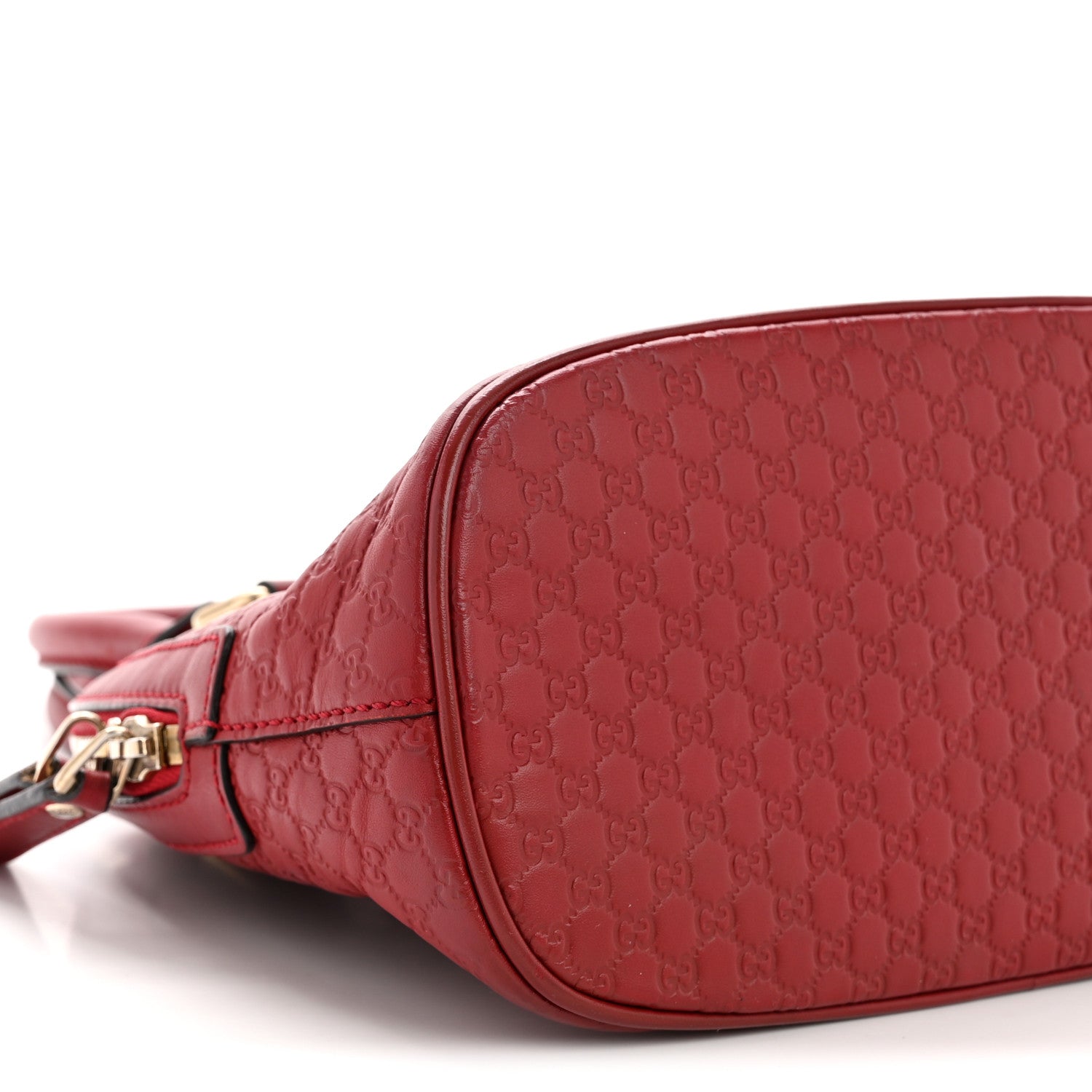 Soft Microguccissima Mini Dome Bag Red