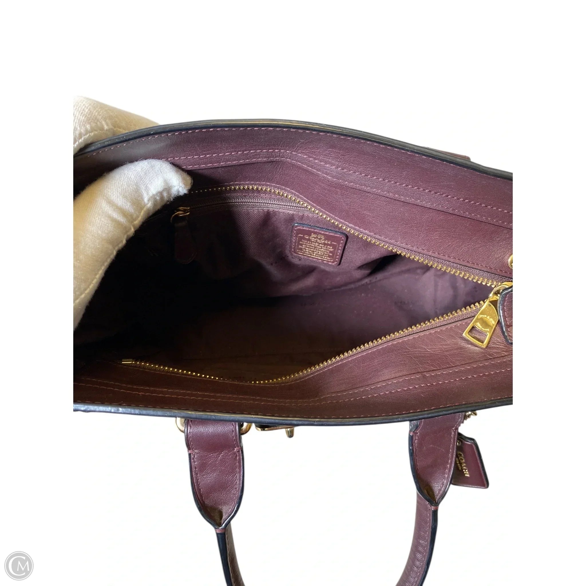 Handbag Designer By Coach, Size: Medium