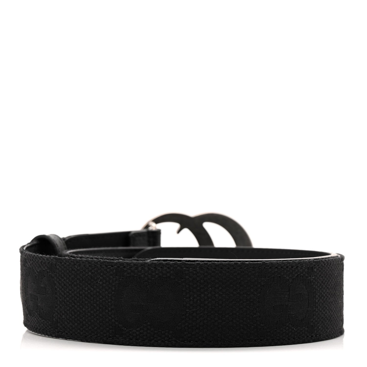 Monogram Macro GG Dollar Pigprint Double G 40mm Belt 80 32 Black