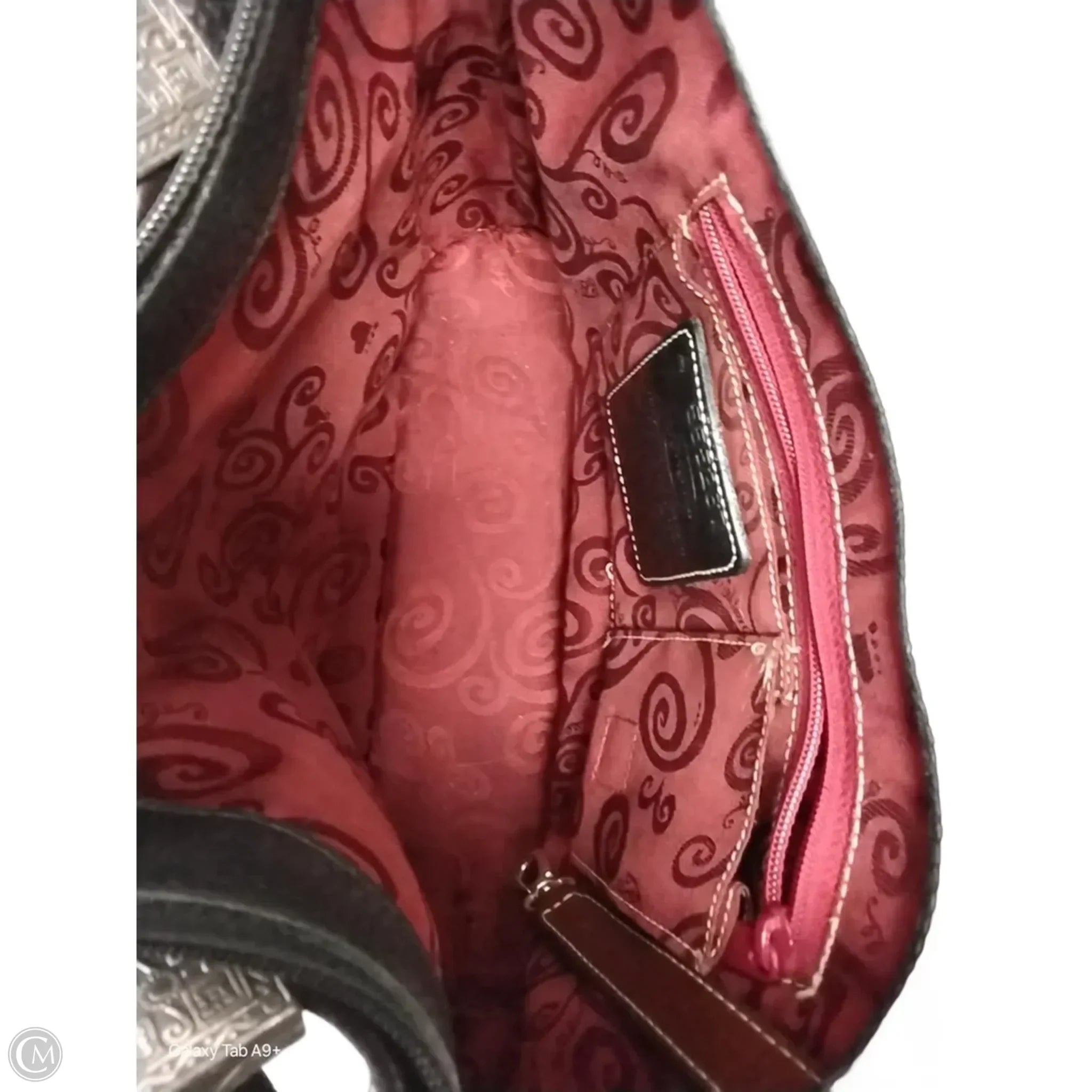 Handbag Leather By Brighton, Size: Medium