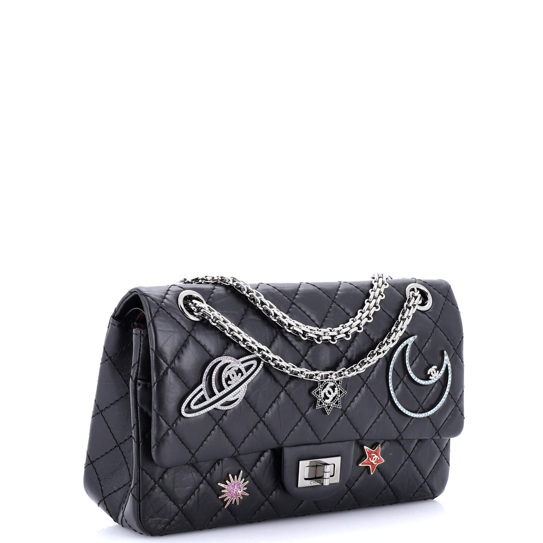 Space Charms Reissue 2.55 Flap Bag Quilted Aged Calfskin 225