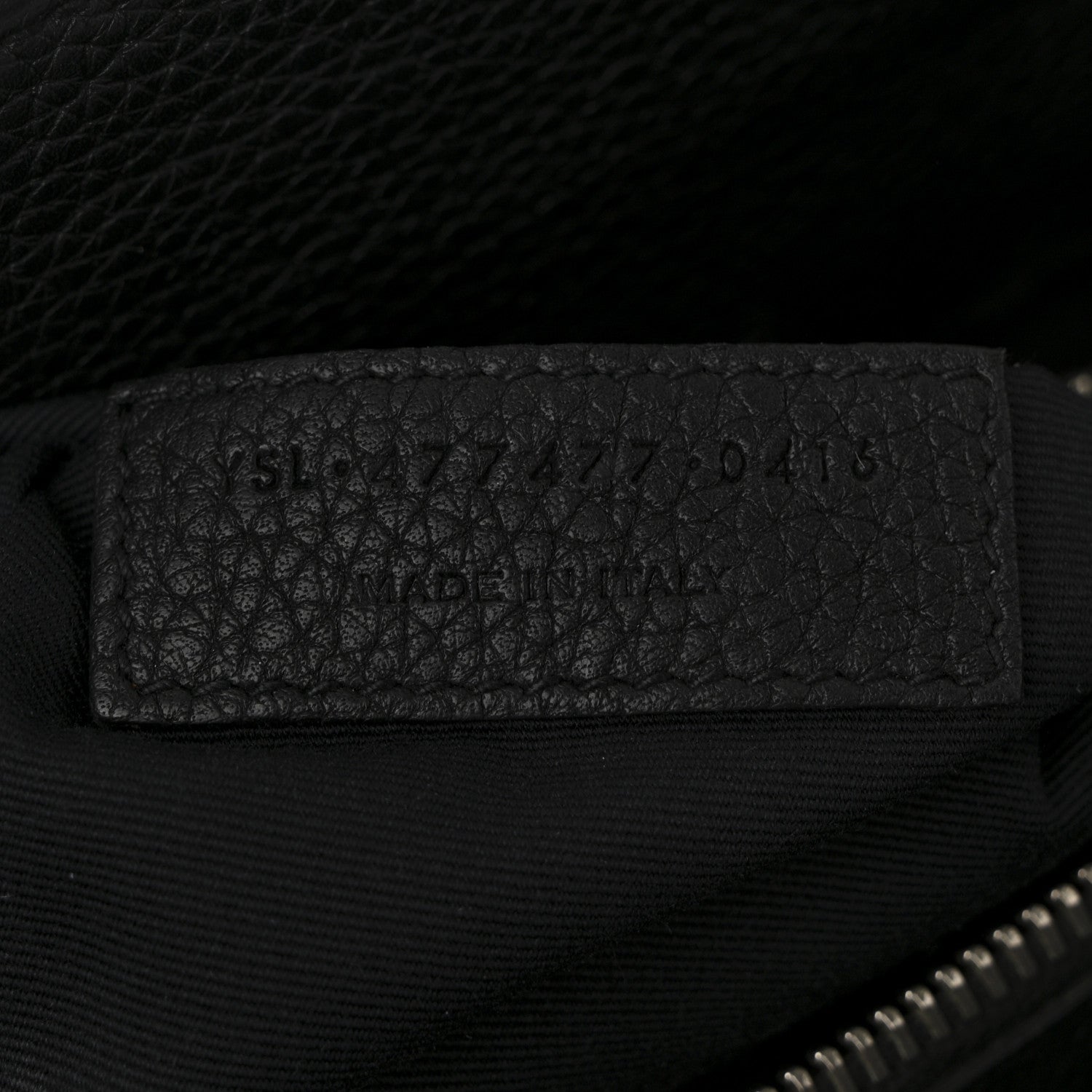 Grained Calfskin Baby Sac De Jour Souple Black