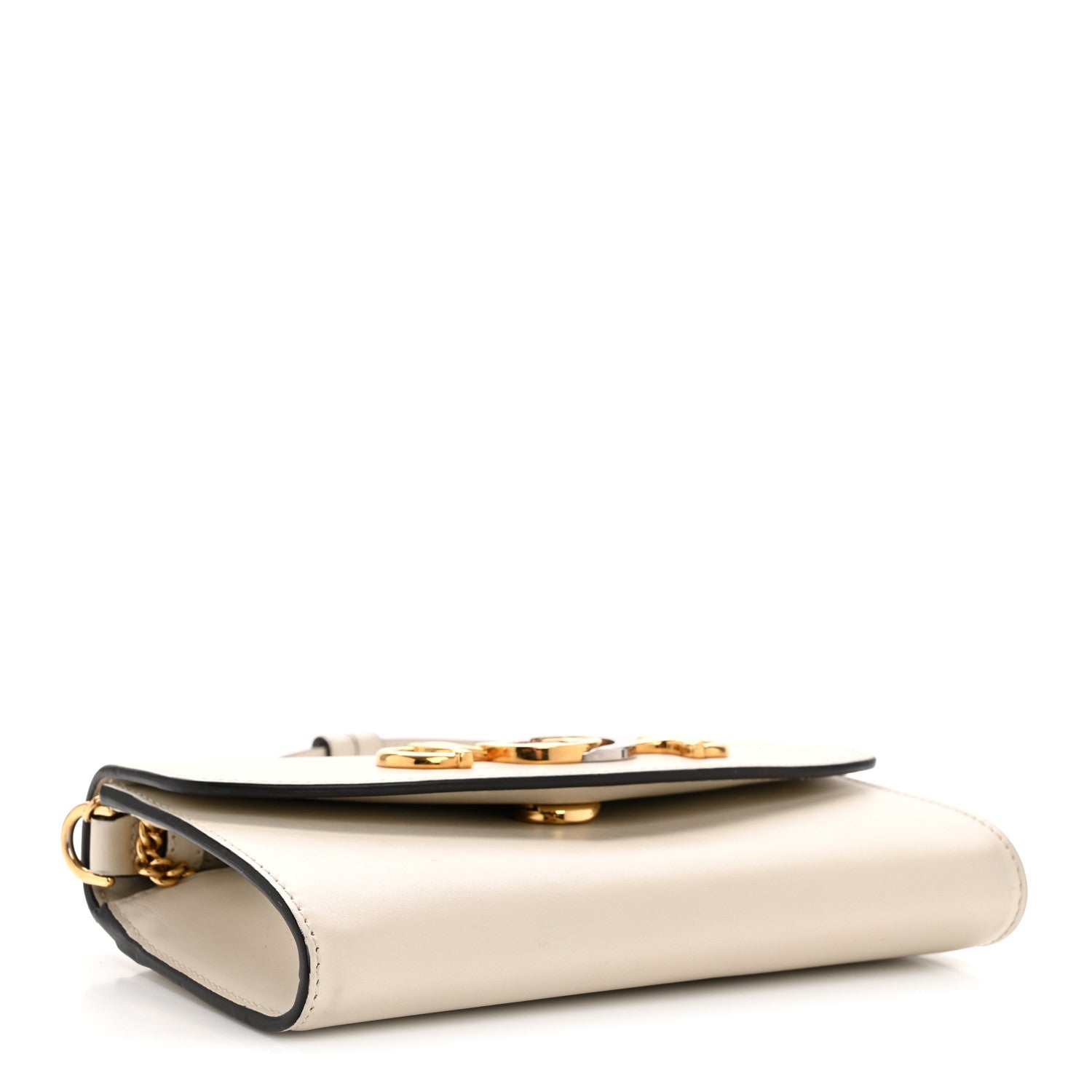 Smooth Calfskin Mini Zumi Shoulder Bag Mystic White