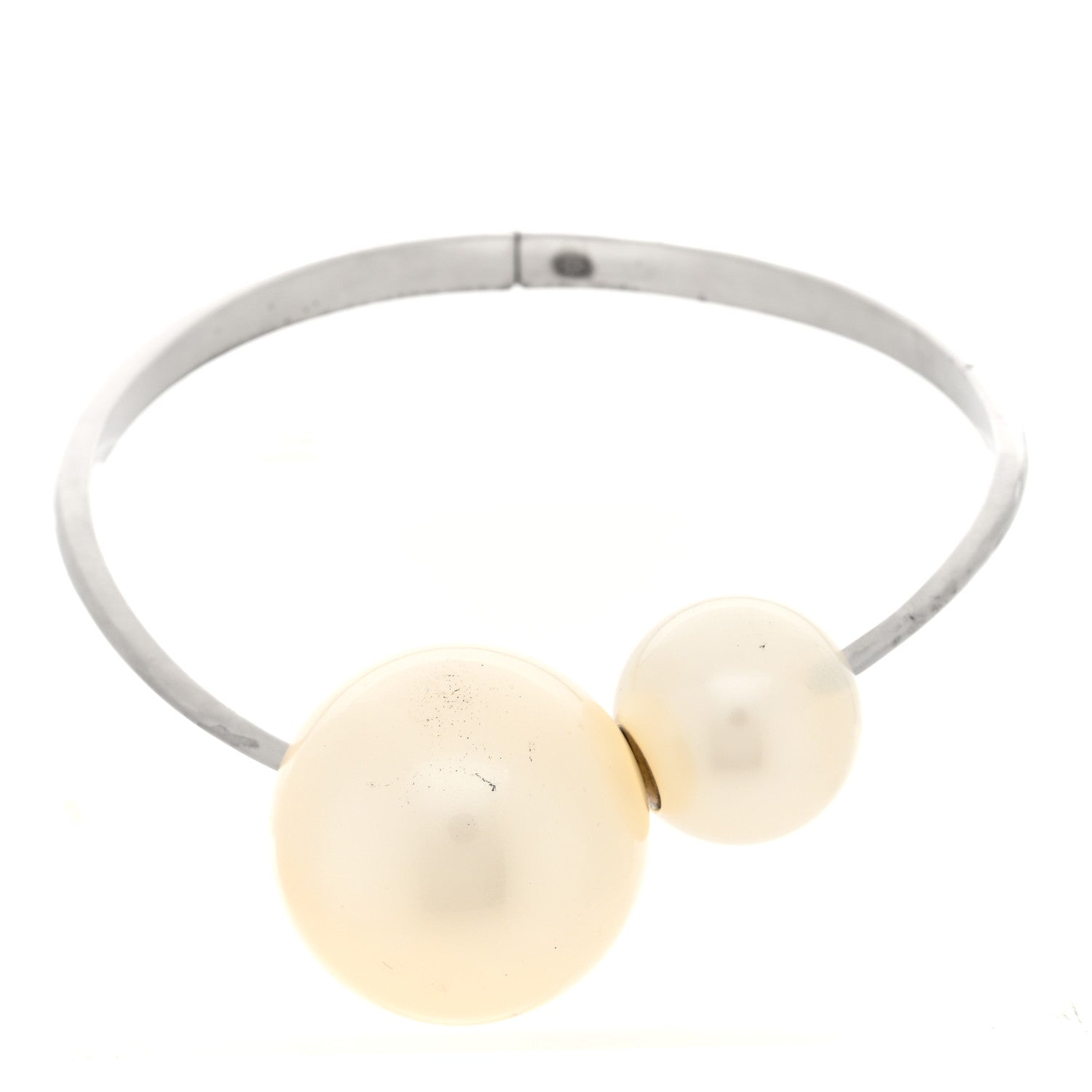 Giant Pearl Necklace Silver
