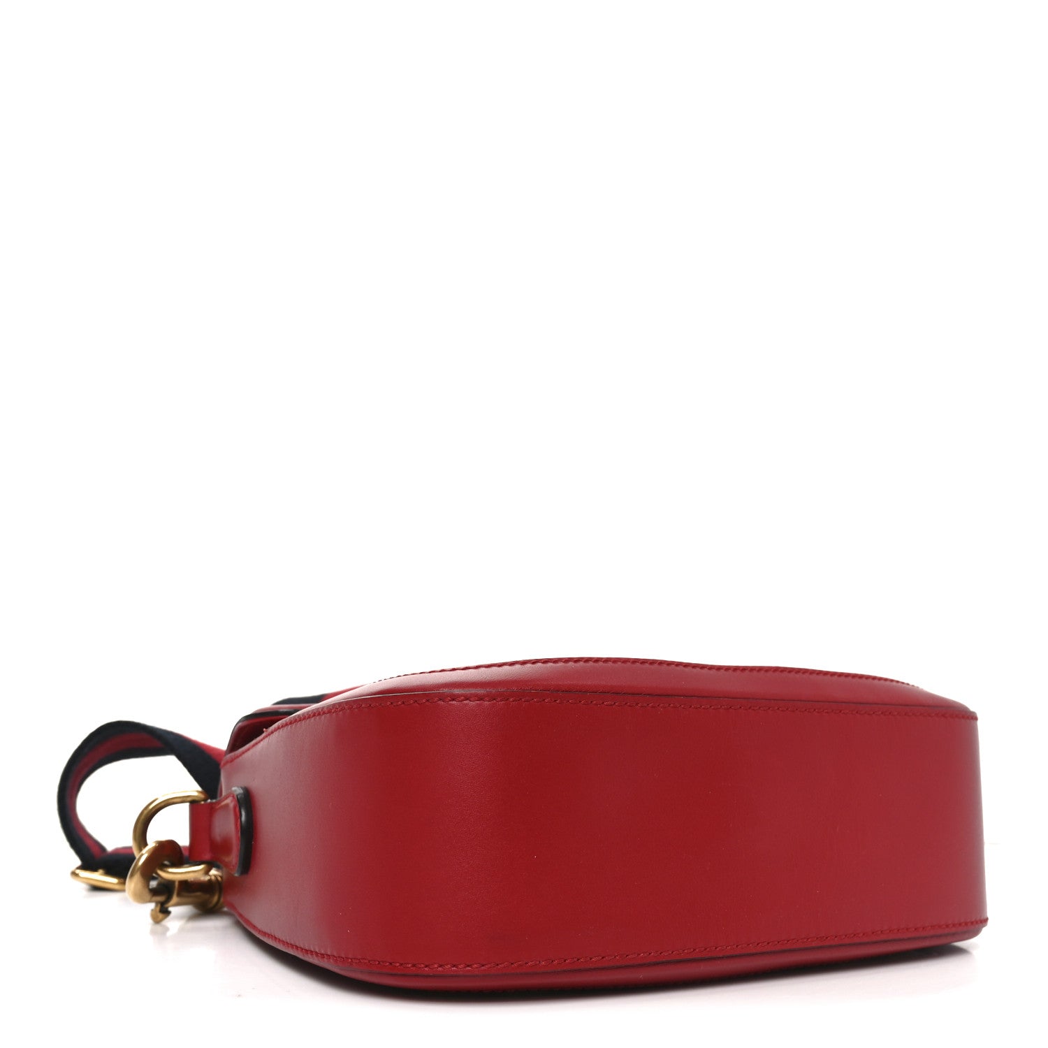Monogram Ruinart Calfskin Medium Lady Web Shoulder Bag Beige Ebony Hibiscus Red