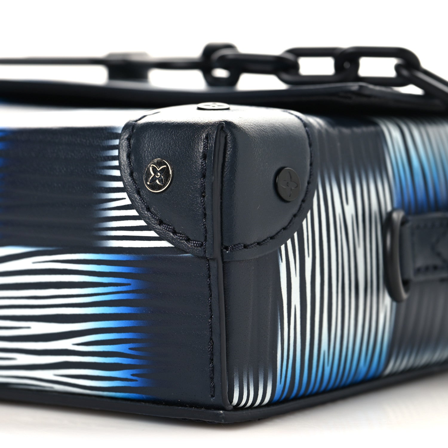Damier Rush Epi Steamer Wearable Wallet Blue Moon