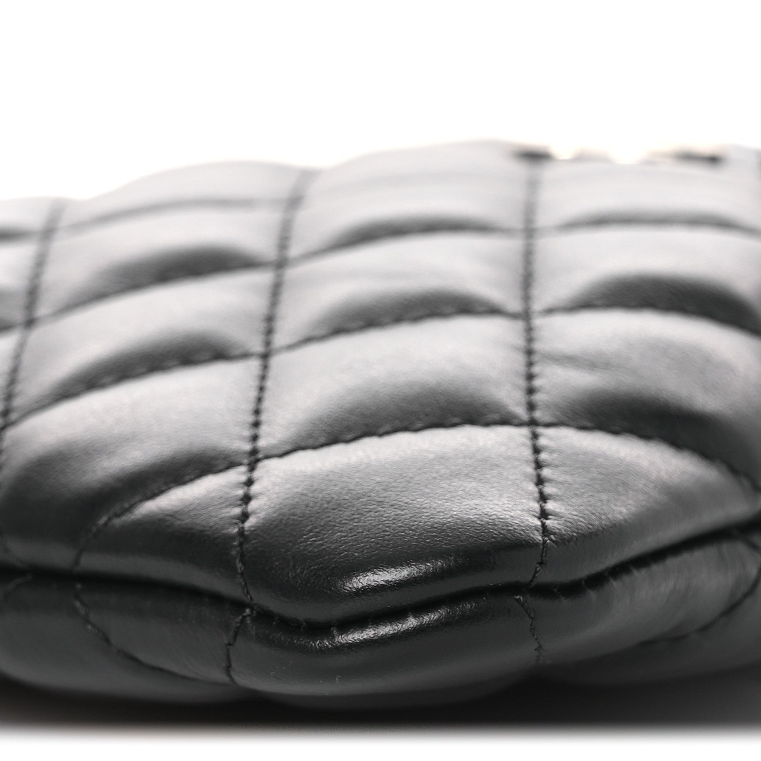 Lambskin Quilted Uniform Crossbody Bag Black