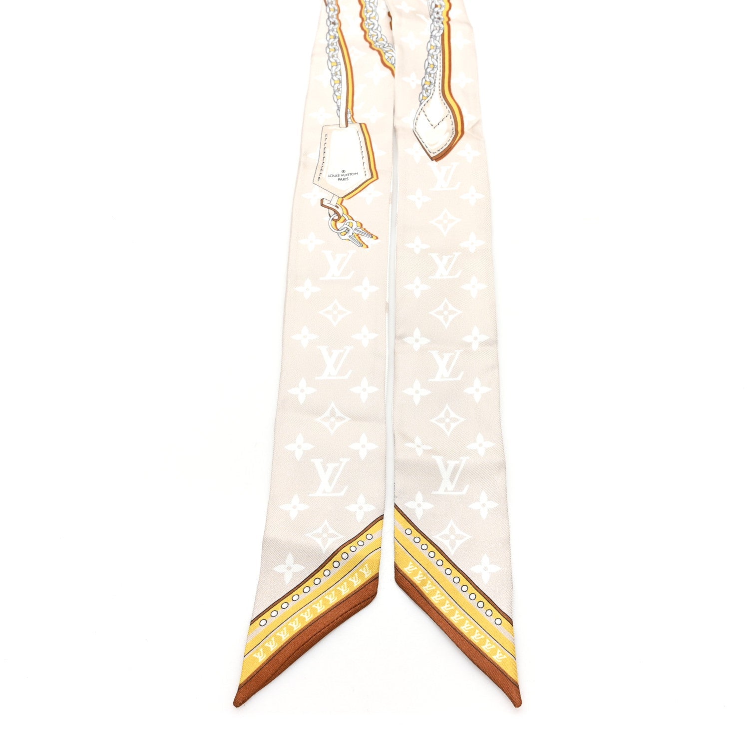 Silk Mix And Straps Bandeau Beige Clair