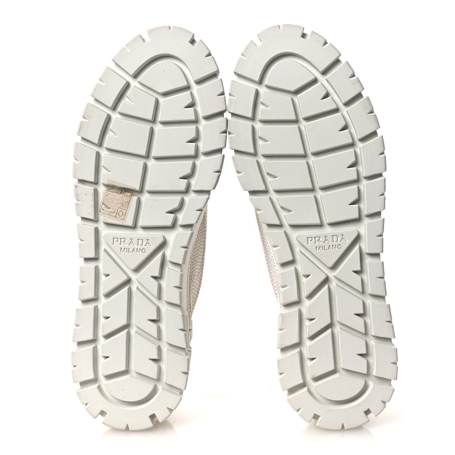 Paillettes Triangle Logo Double Wheel 50mm Sneakers 38.5 White