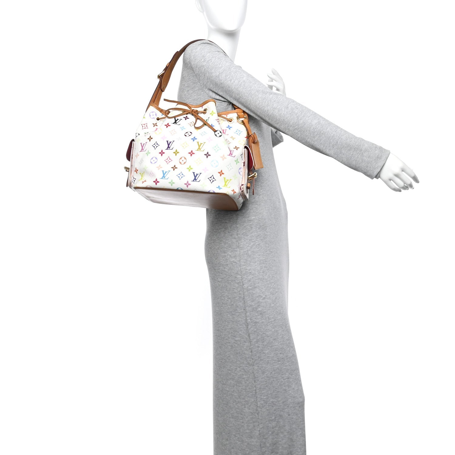 Monogram Multicolor Petit Noe White