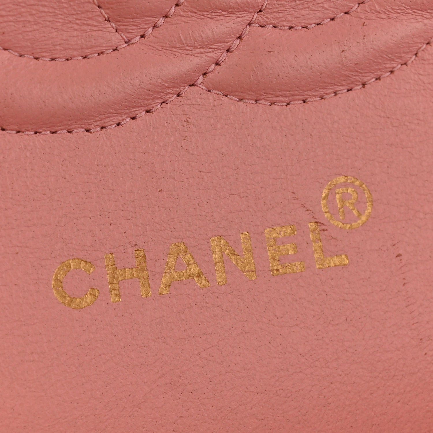 Lambskin Quilted Medium Double Flap Light Pink
