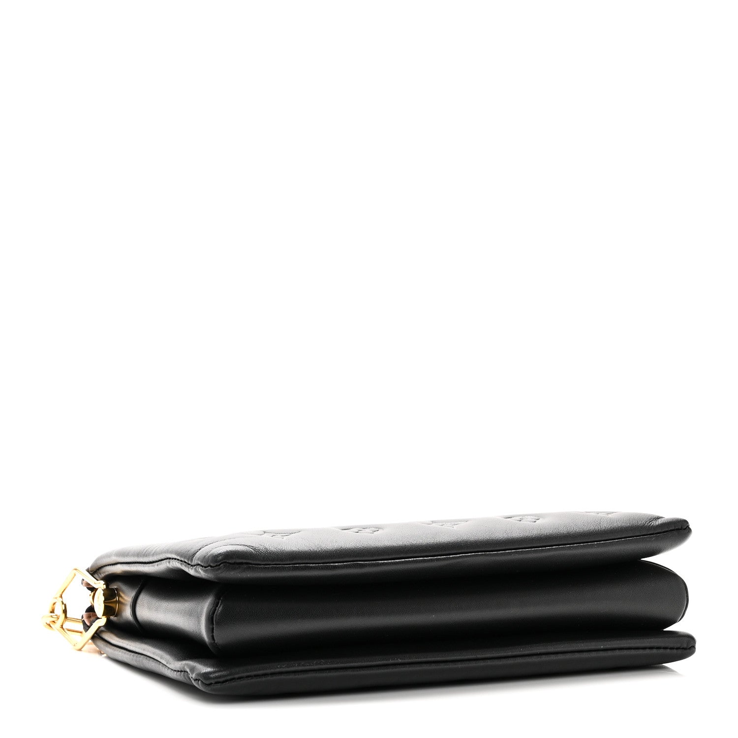 Lambskin Embossed Monogram Coussin PM Black