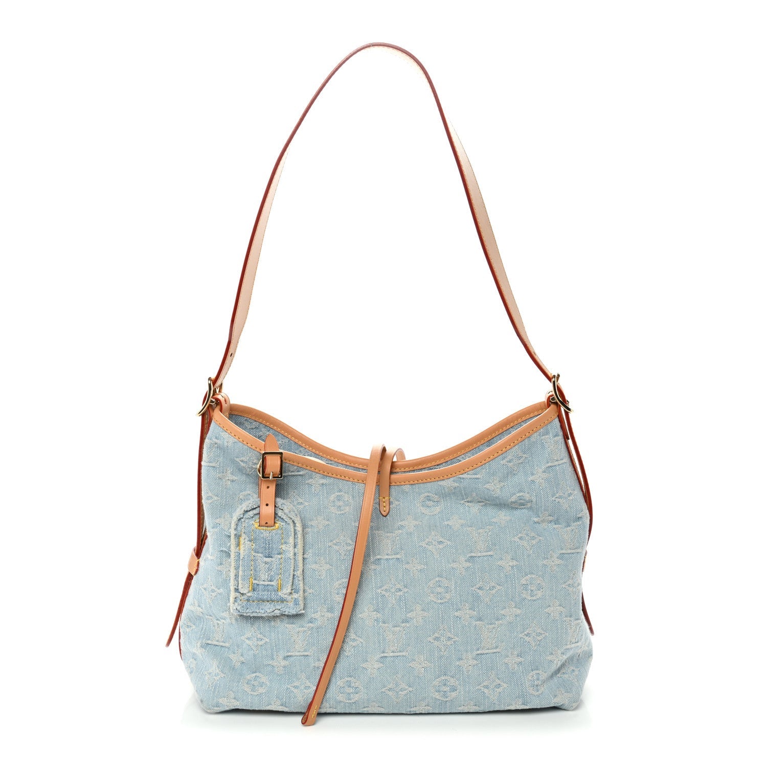 Monogram Denim CarryAll PM Sky Blue