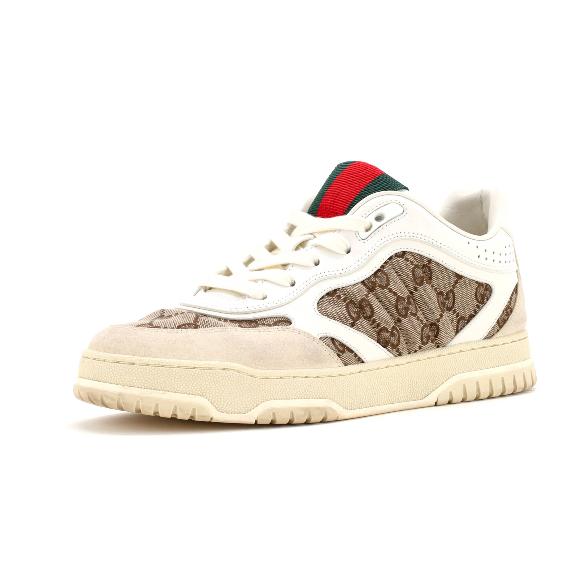 Re-Web Sneakers GG Canvas and Leather