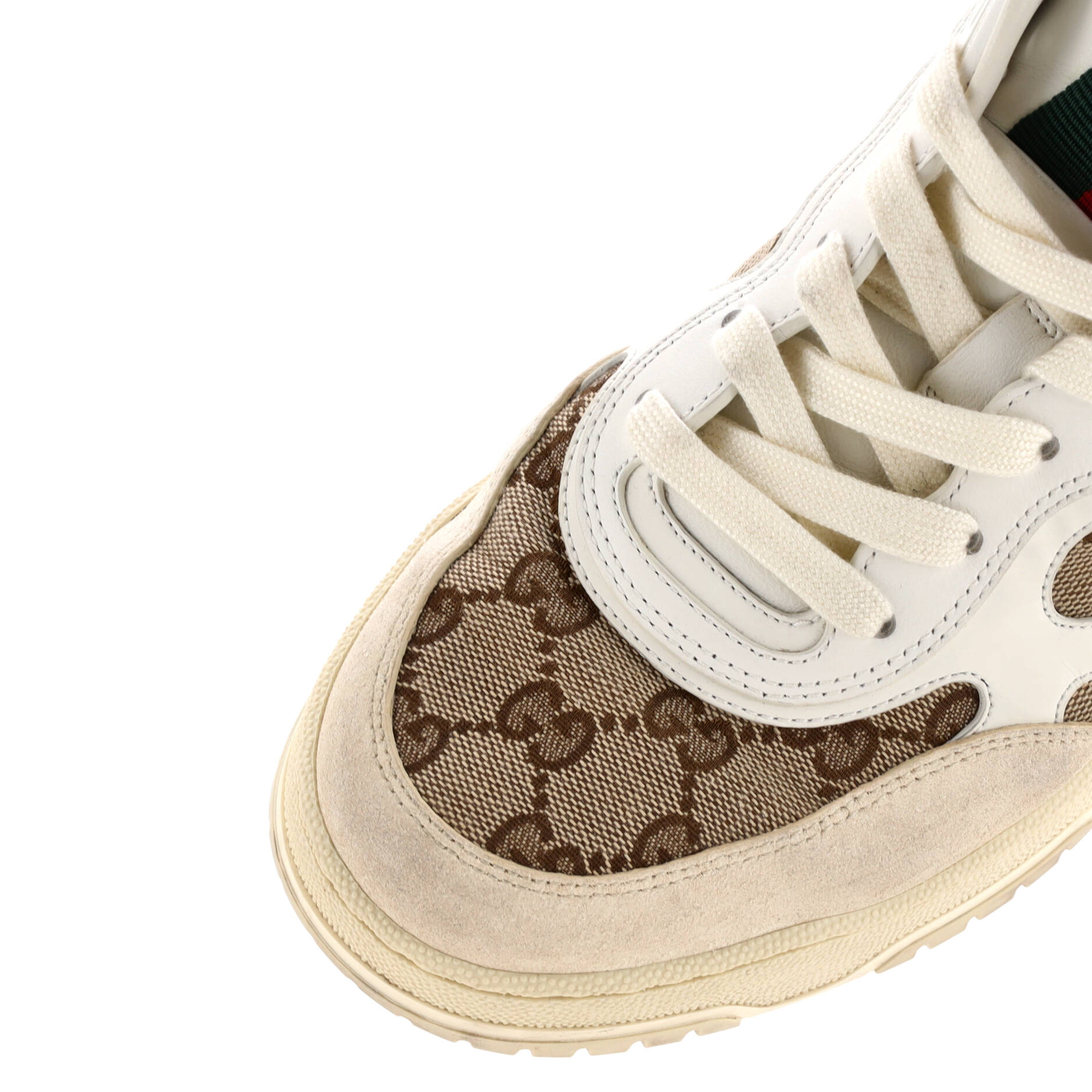 Re-Web Sneakers GG Canvas and Leather