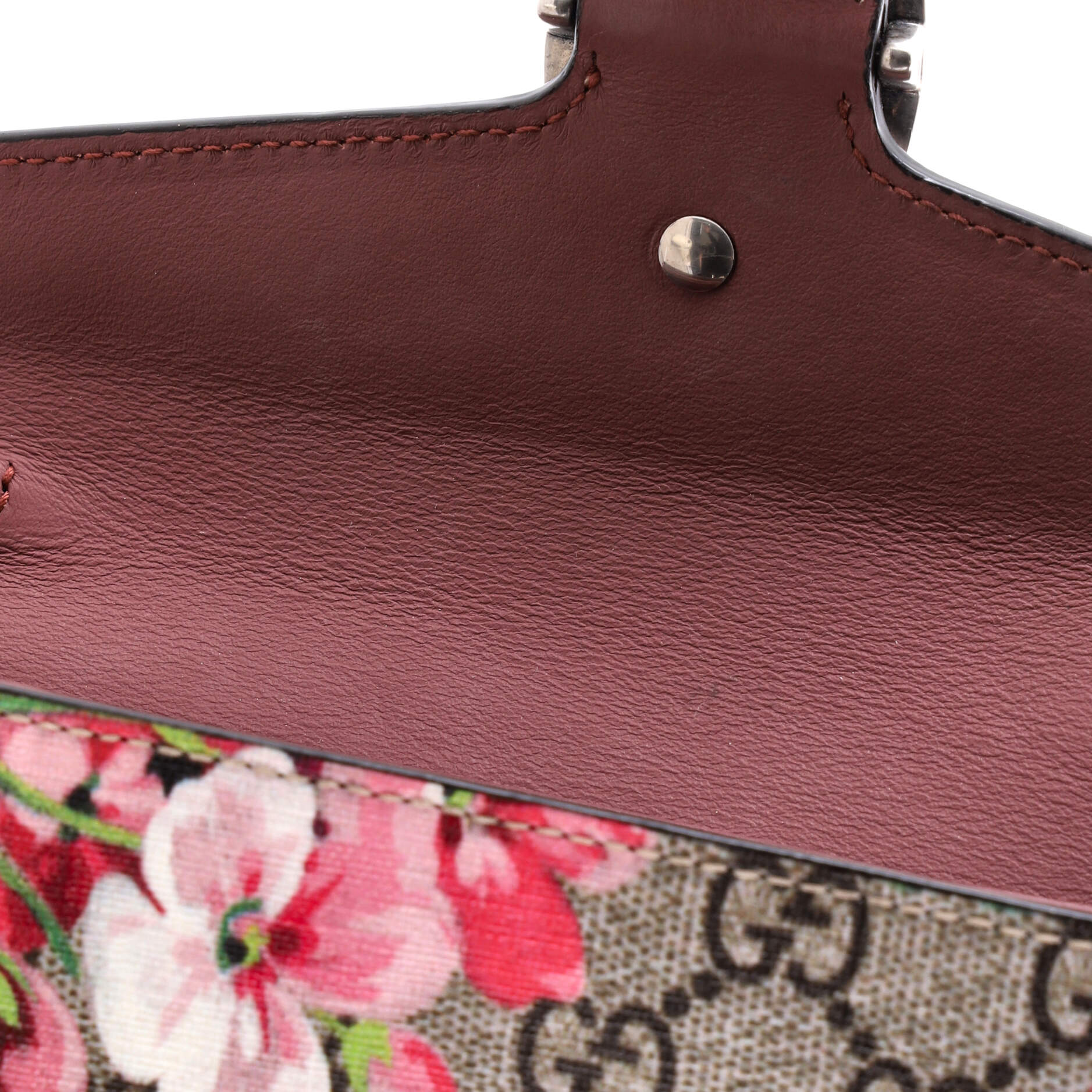 Dionysus Chain Wallet Blooms Print GG Coated Canvas Long