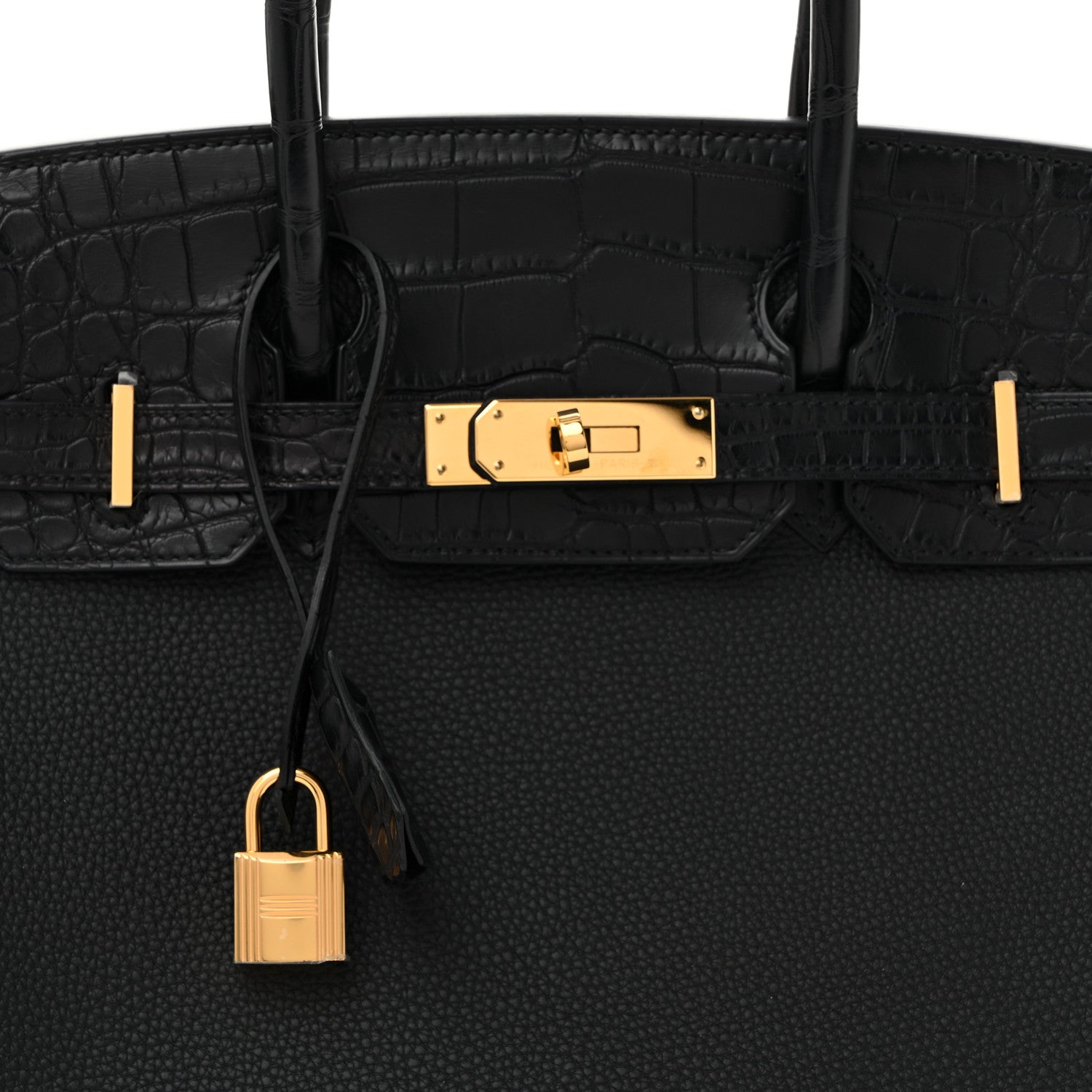 Togo Matte Alligator Birkin Touch 30 Black