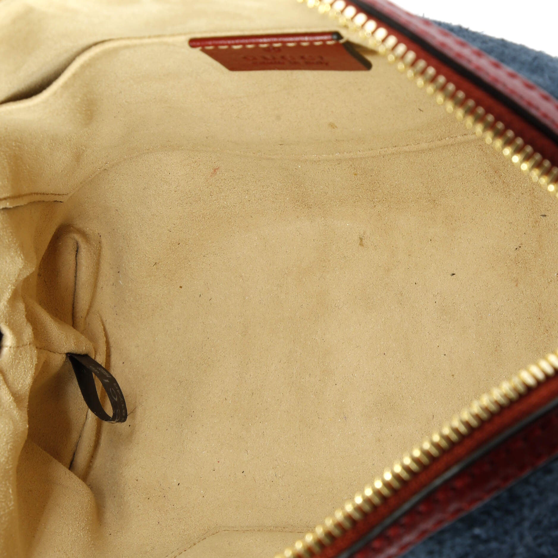 Ophidia Dome Shoulder Bag Suede Small