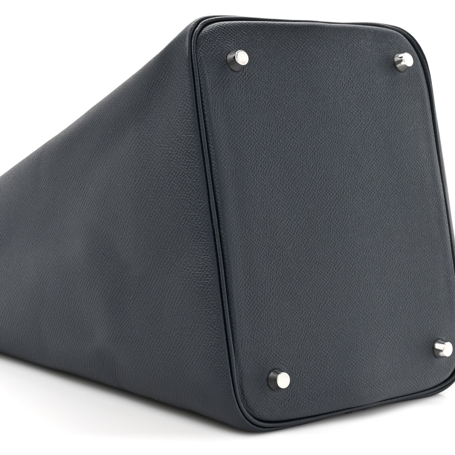 Epsom Tressage De Cuir Picotin Lock 22 MM Bleu Indigo Black Terre Battue