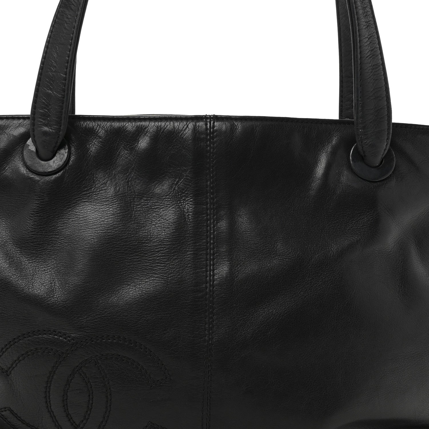 Lambskin CC Shoulder Bag Black