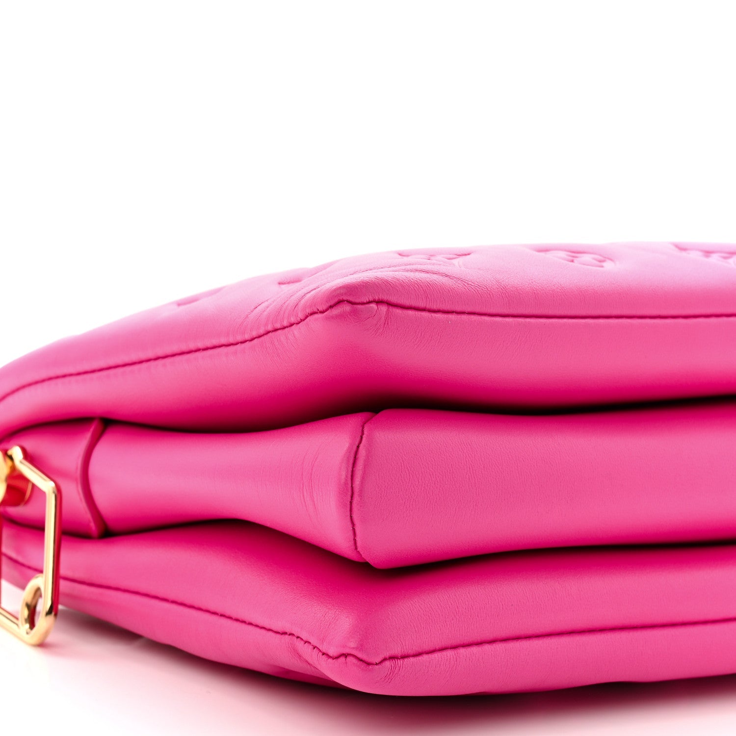 Lambskin Embossed Monogram Coussin PM Rose Miami