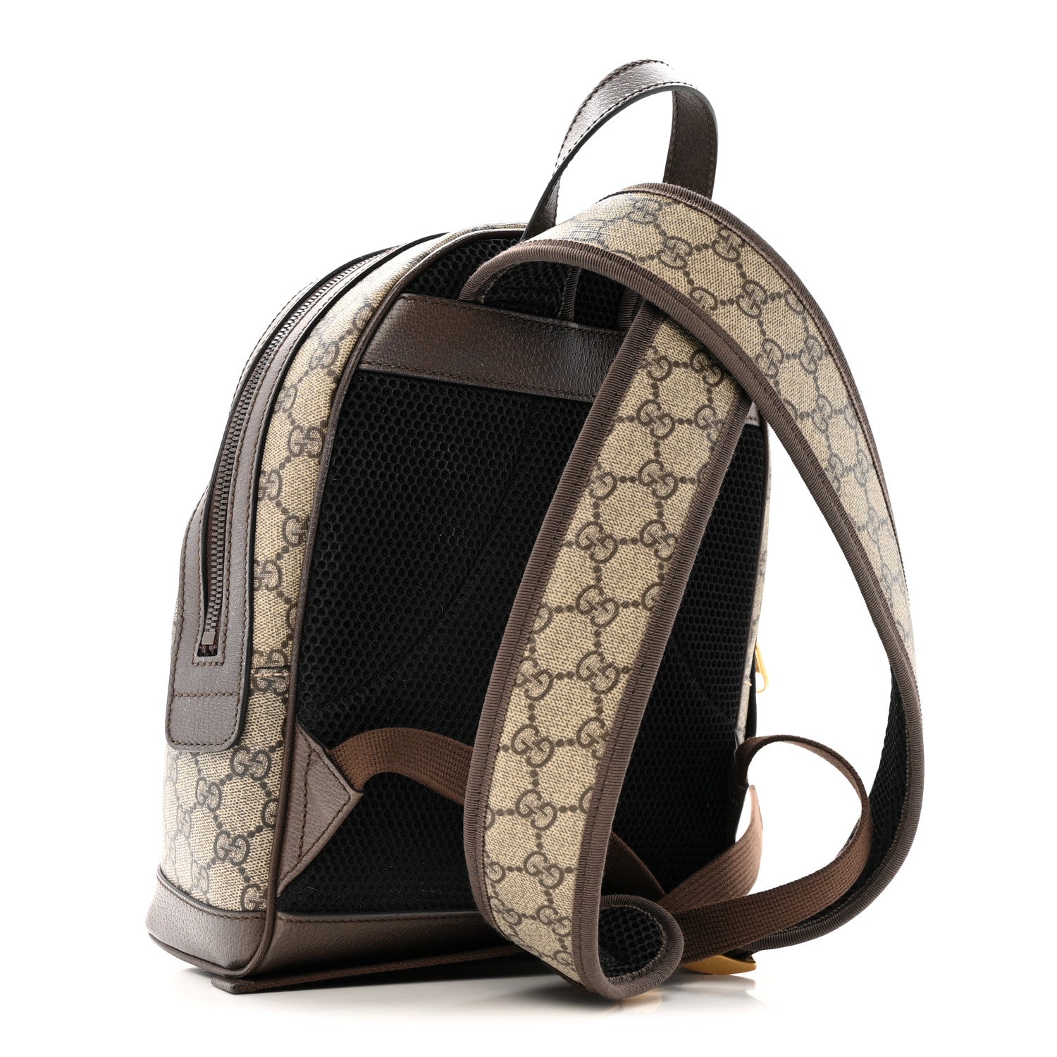 GG Supreme Monogram Calfskin Web Small Ophidia Day BackpacK Beige Ebony New Acero