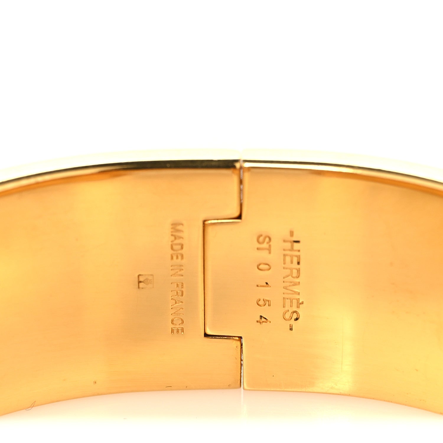 Enamel Wide Clic Clac H Bracelet PM Bleu Transat