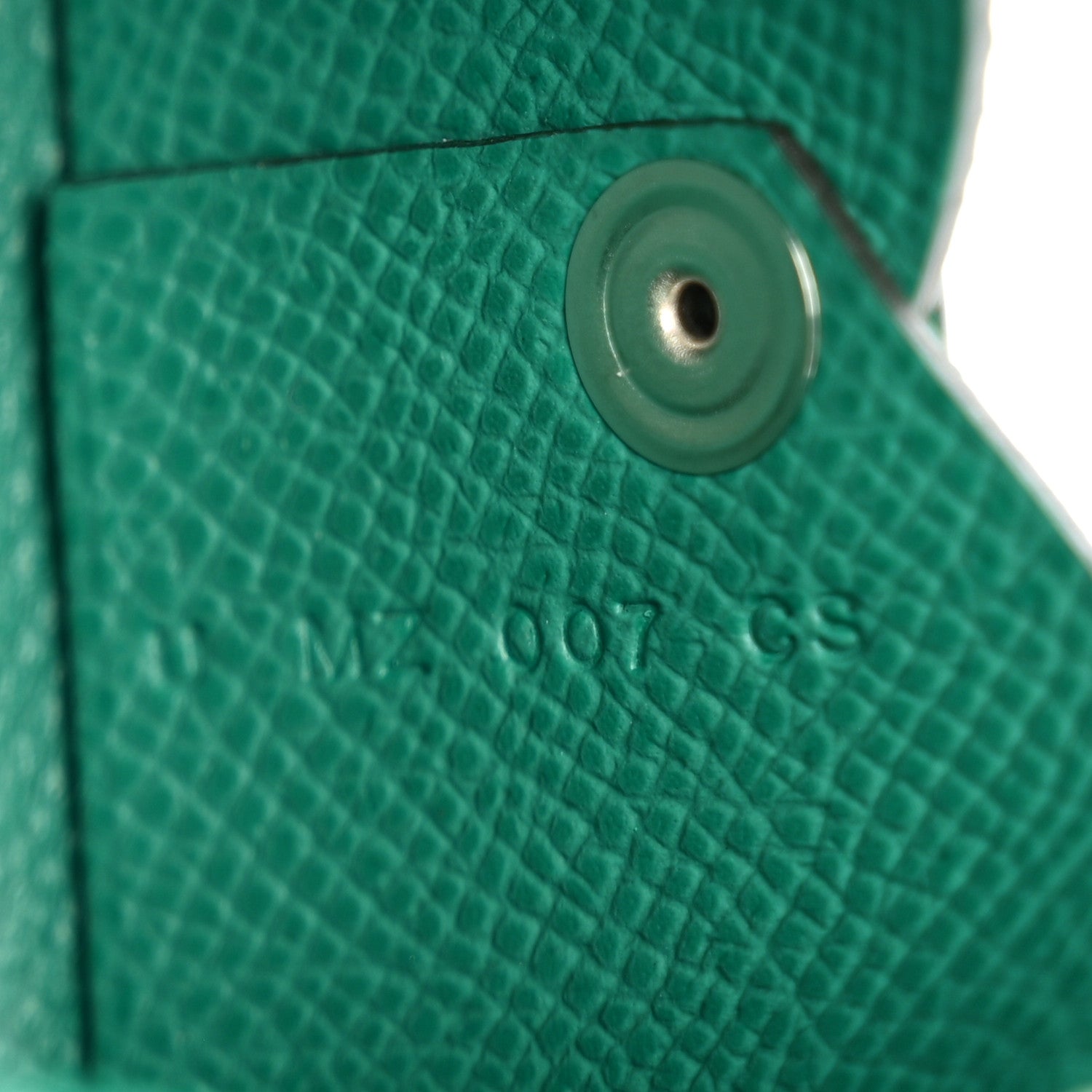 Epsom Calvi Card Case Vert Jade