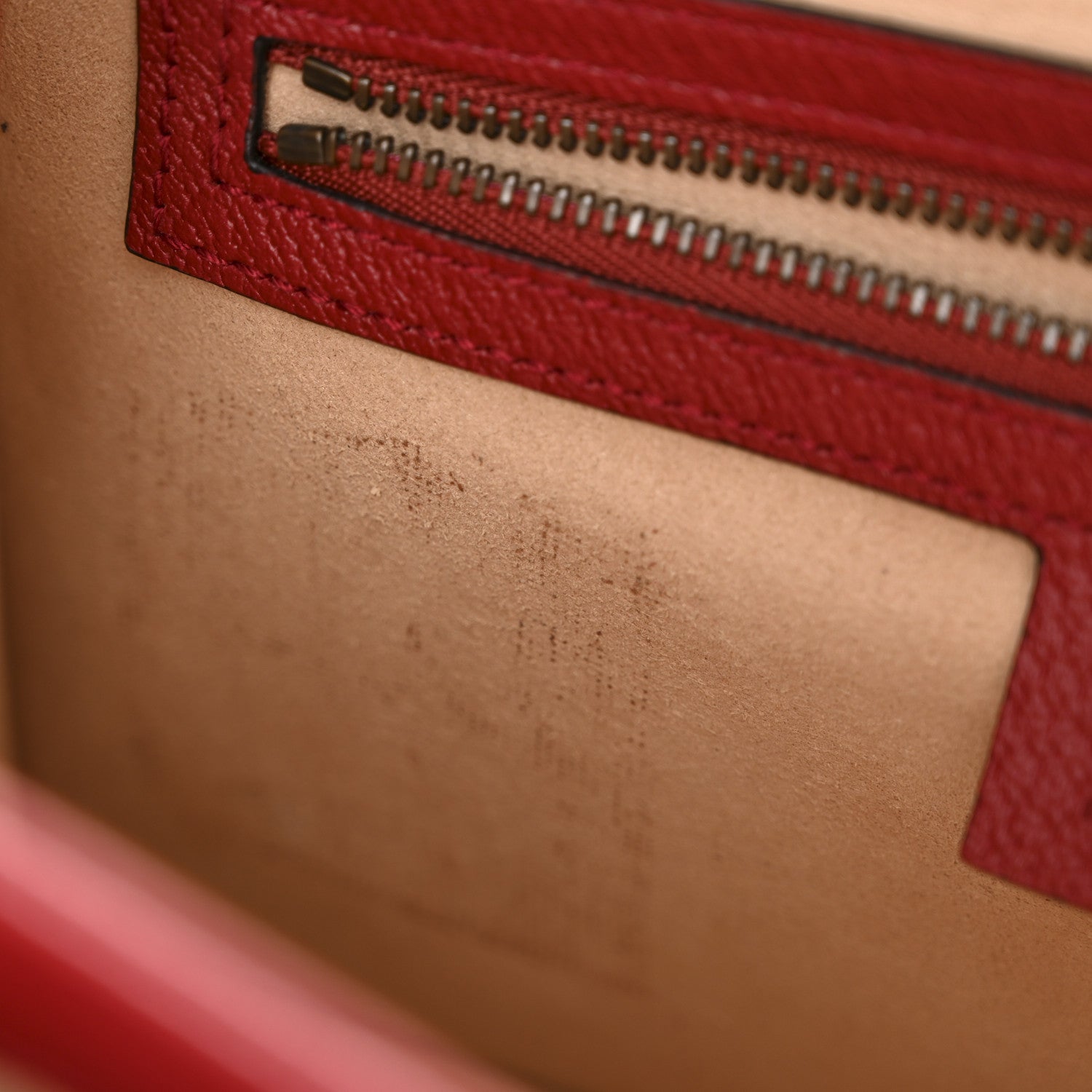 GG Supreme Monogram Small Queen Margaret Top Handle Bag Red