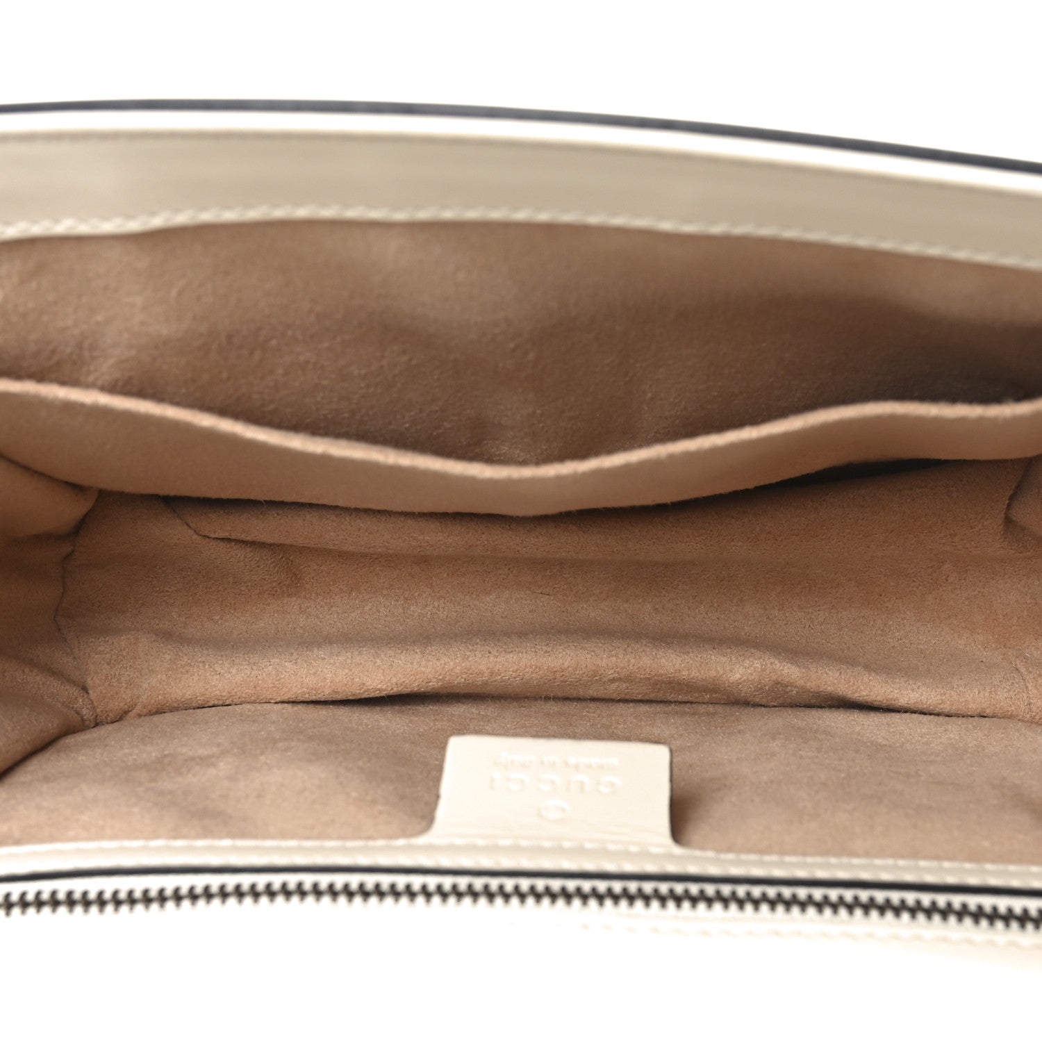 Calfskin Sylvie Web Queen Margaret Shoulder Bag Mystic White Black