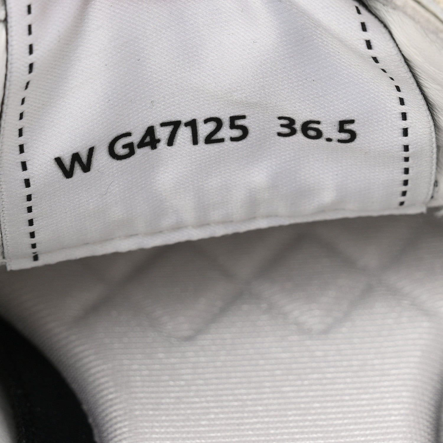 Calfskin Embossed Suede Sneakers 36.5 White Black