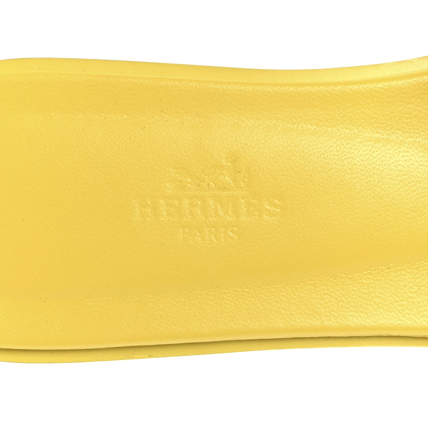 Box Calfskin Oran Sandals 36.5 Jaune Citron