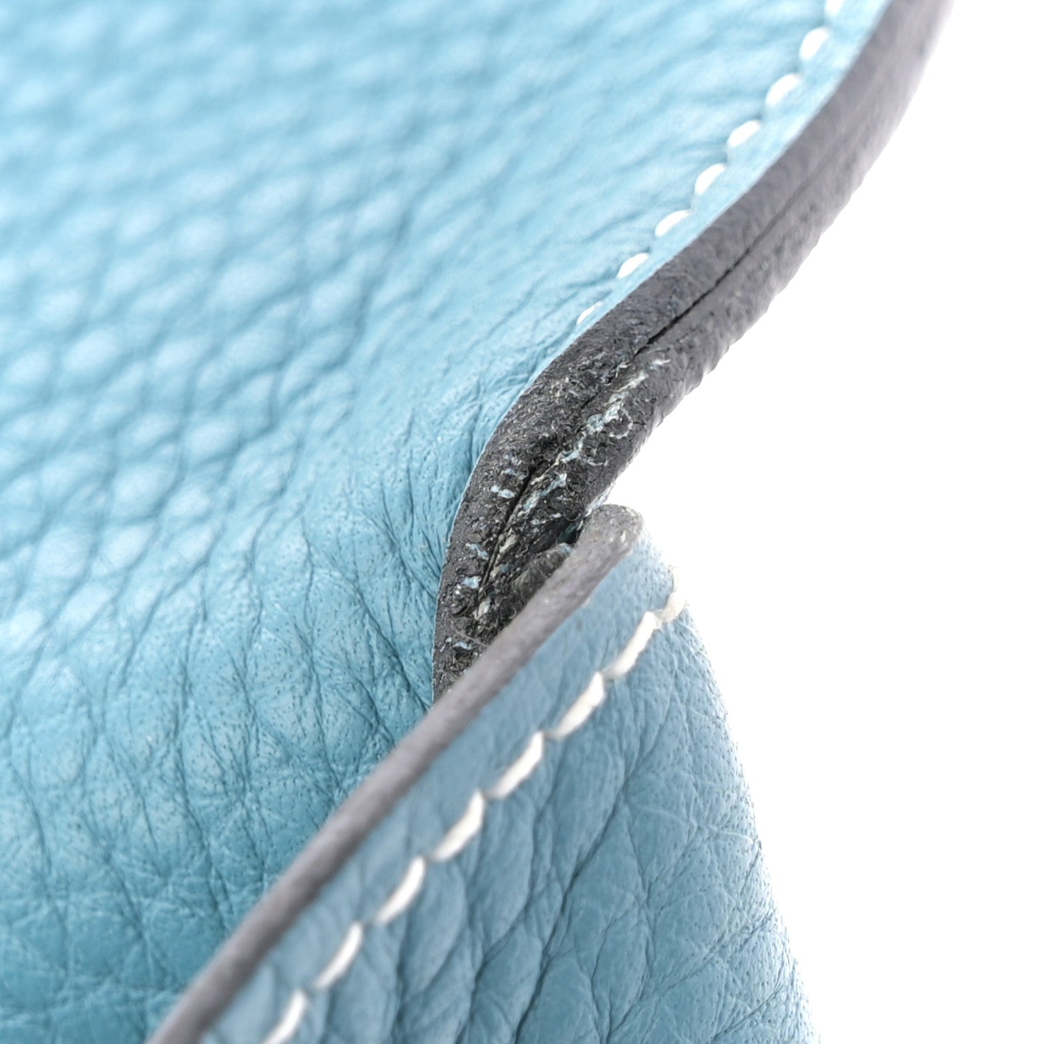 Taurillon Clemence Shoulder Kelly 42 Blue Jean