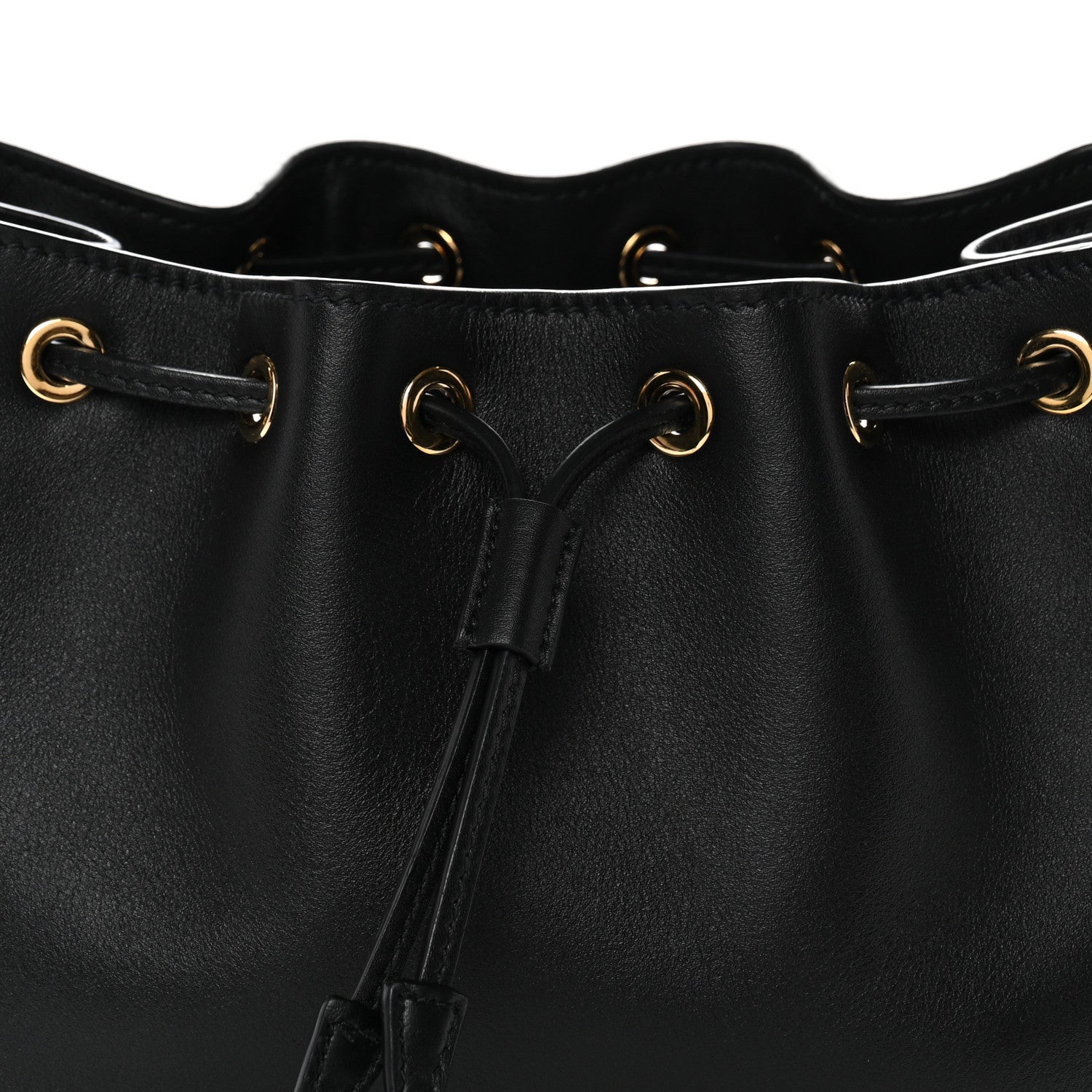 Soft Calfskin Mini Darling Bucket Bag Black