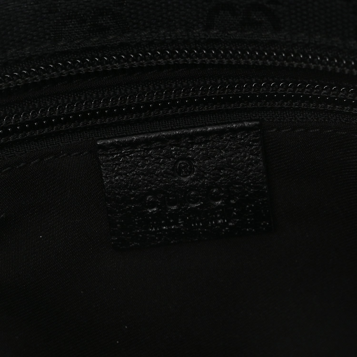 GG Monogram Small Web Handle Bucket Tote Black