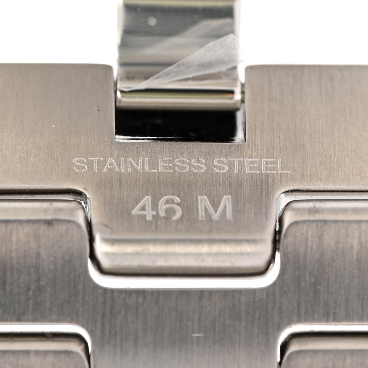 Stainless Steel 46mm Grand H Apple Watch Single Tour Band Gris