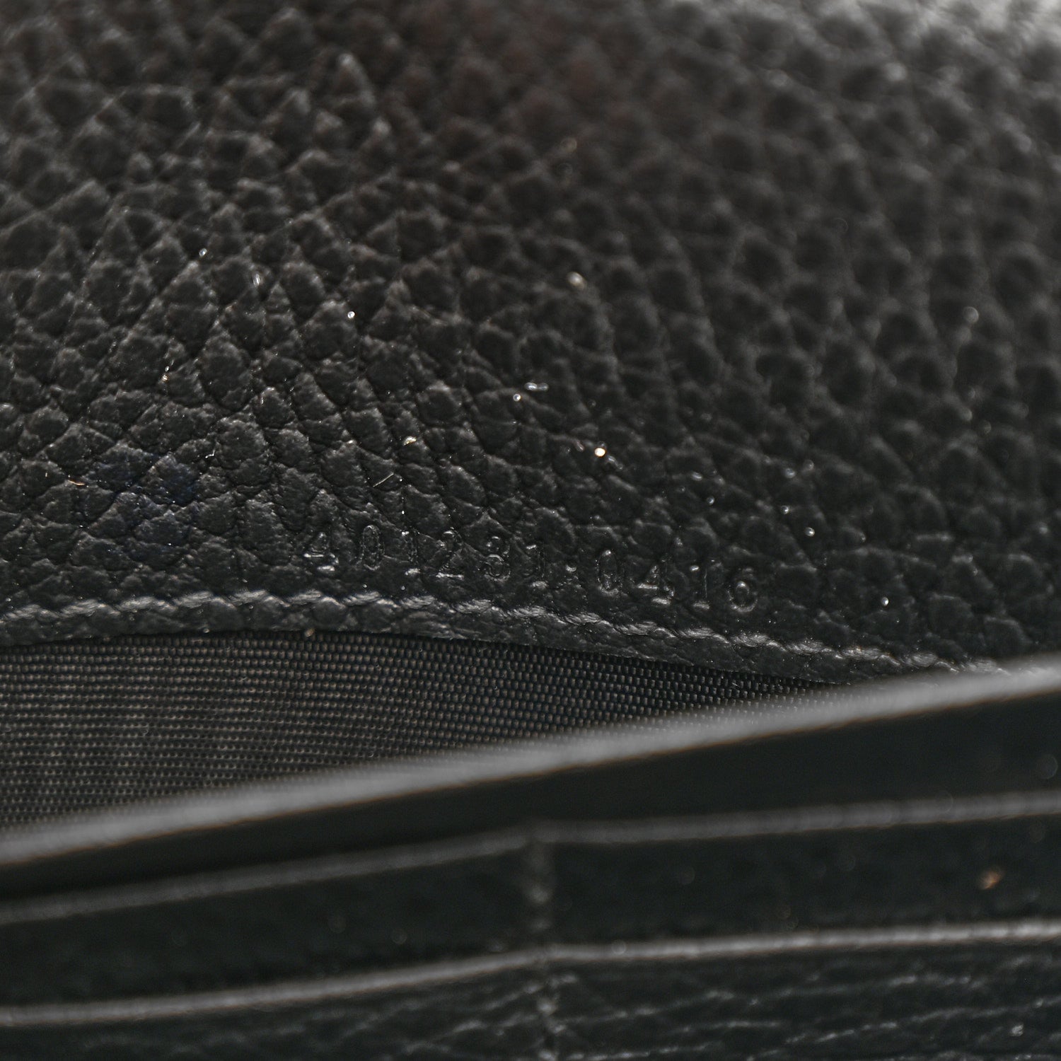 Calfskin Mini Dionysus Chain Wallet Black