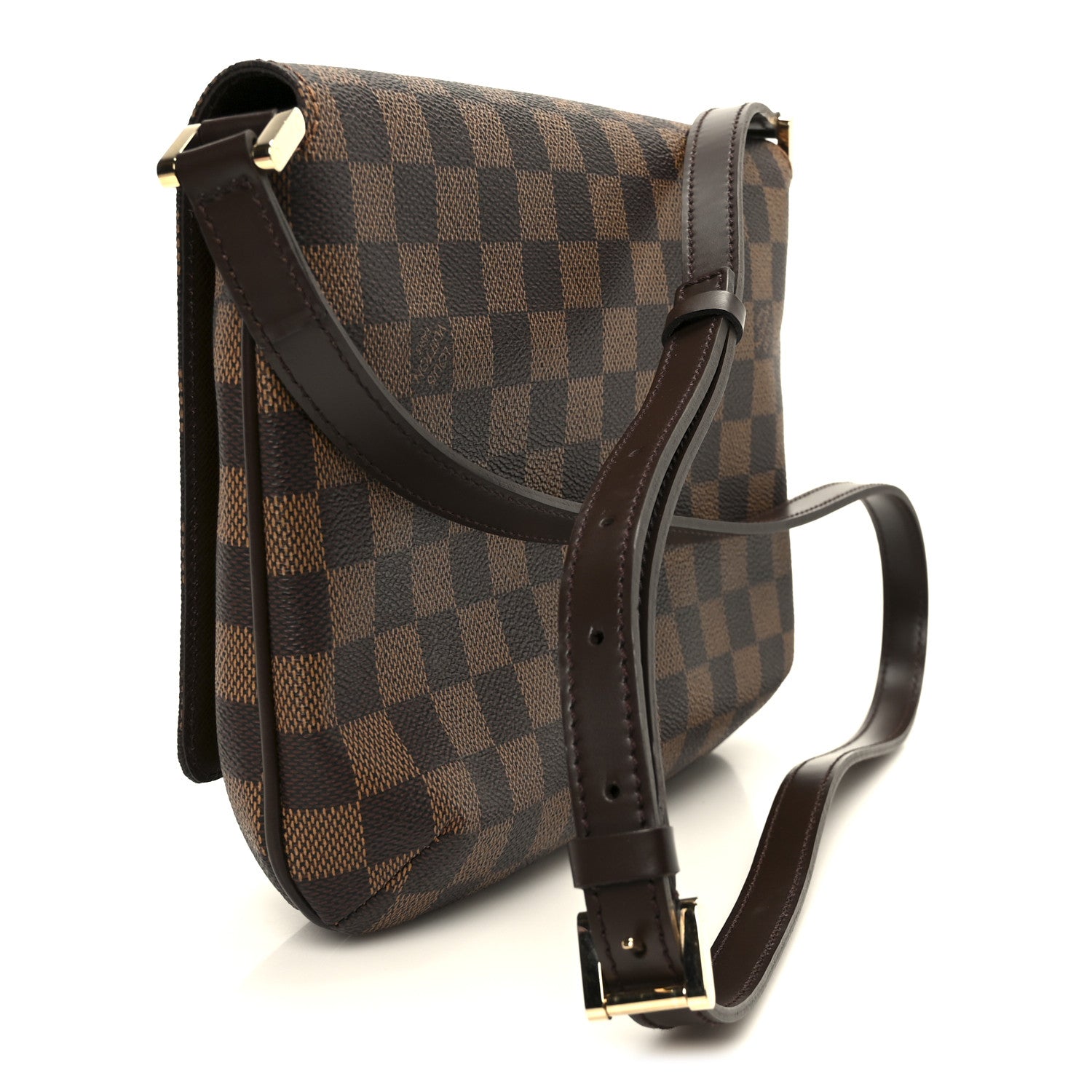 Damier Ebene Musette Tango Long Strap
