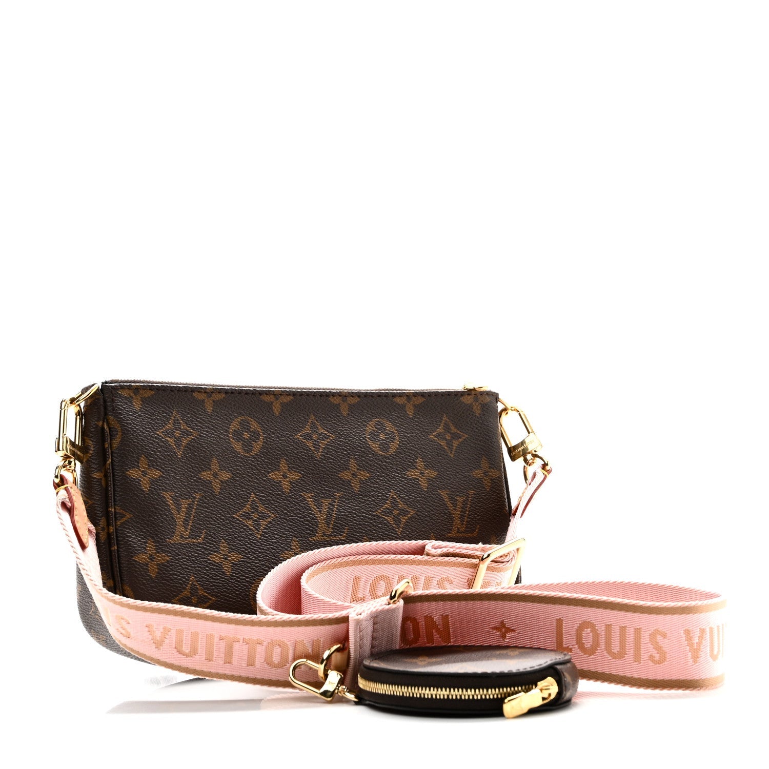 Monogram Multi Pochette Accessories Large Pochette Rose Clair