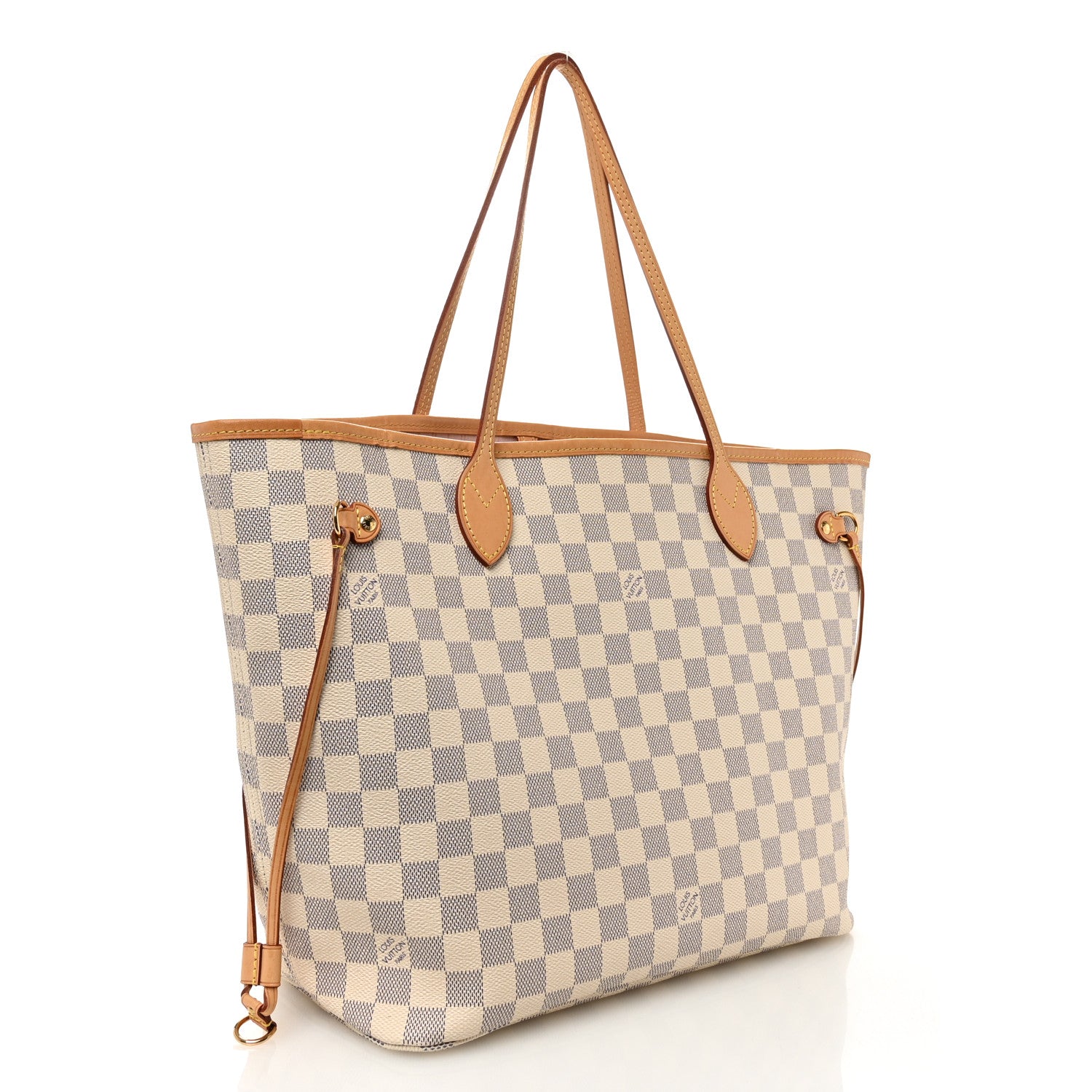 Damier Azur Neo Neverfull MM Rose Ballerine