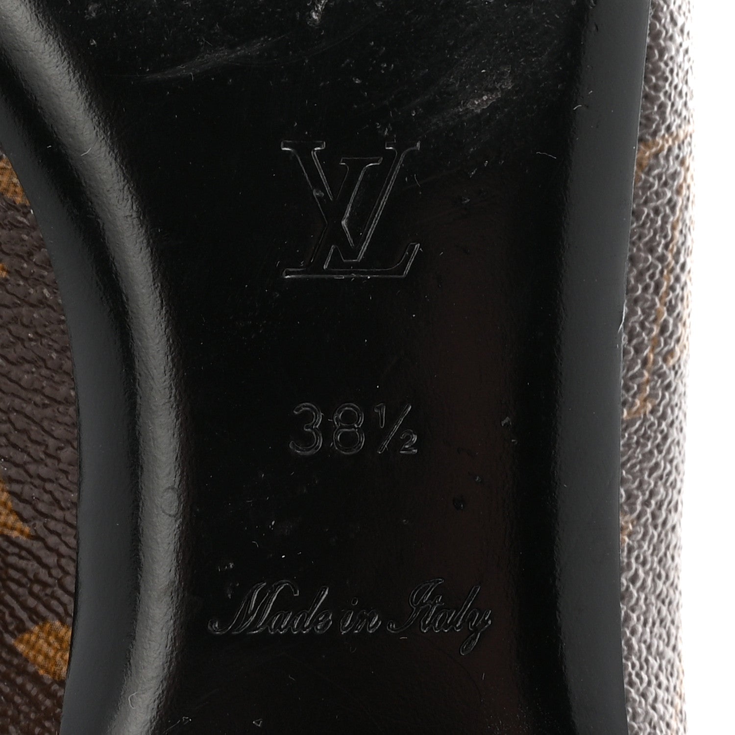 Monogram Upper Case Flat Loafer 38.5