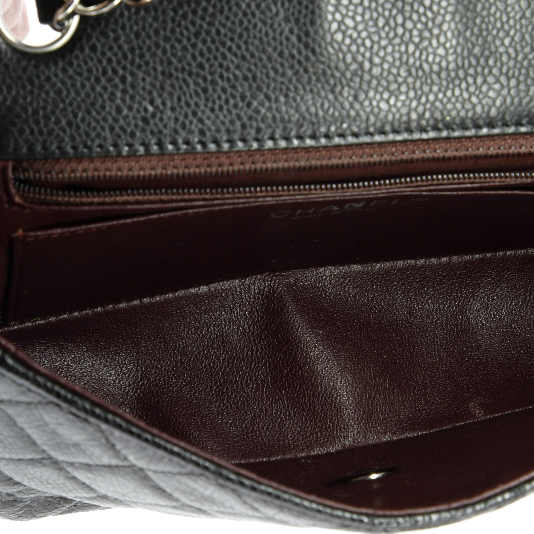 Classic Single Flap Bag Quilted Caviar Mini