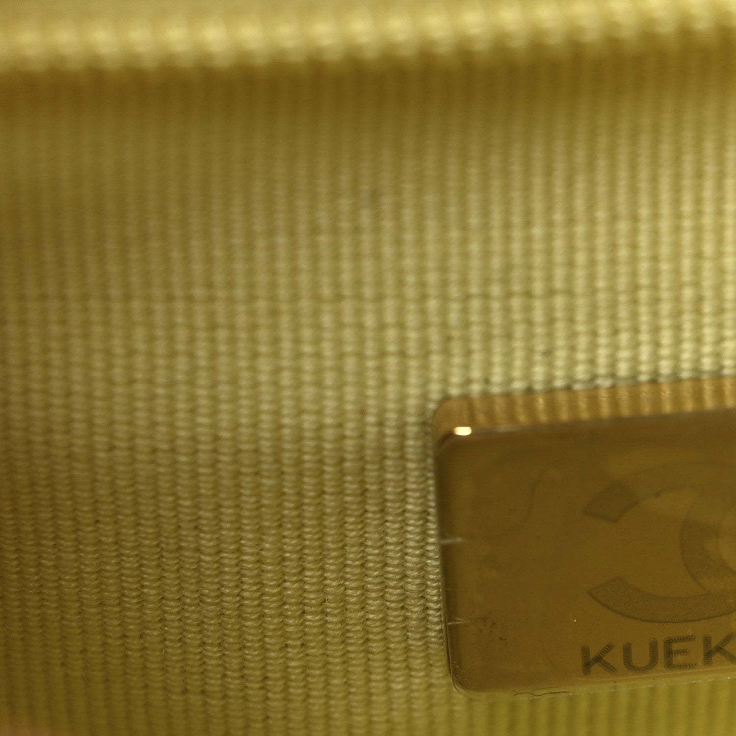 Shiny Aged Calfskin Quilted Nano Kelly Shopper Light Yellow