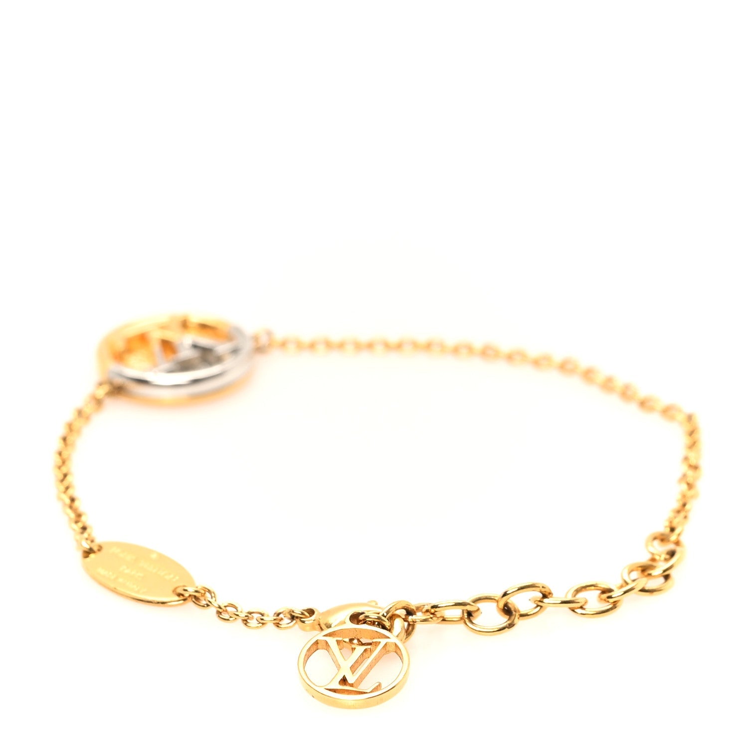 Metal L To V Bracelet Gold Silver