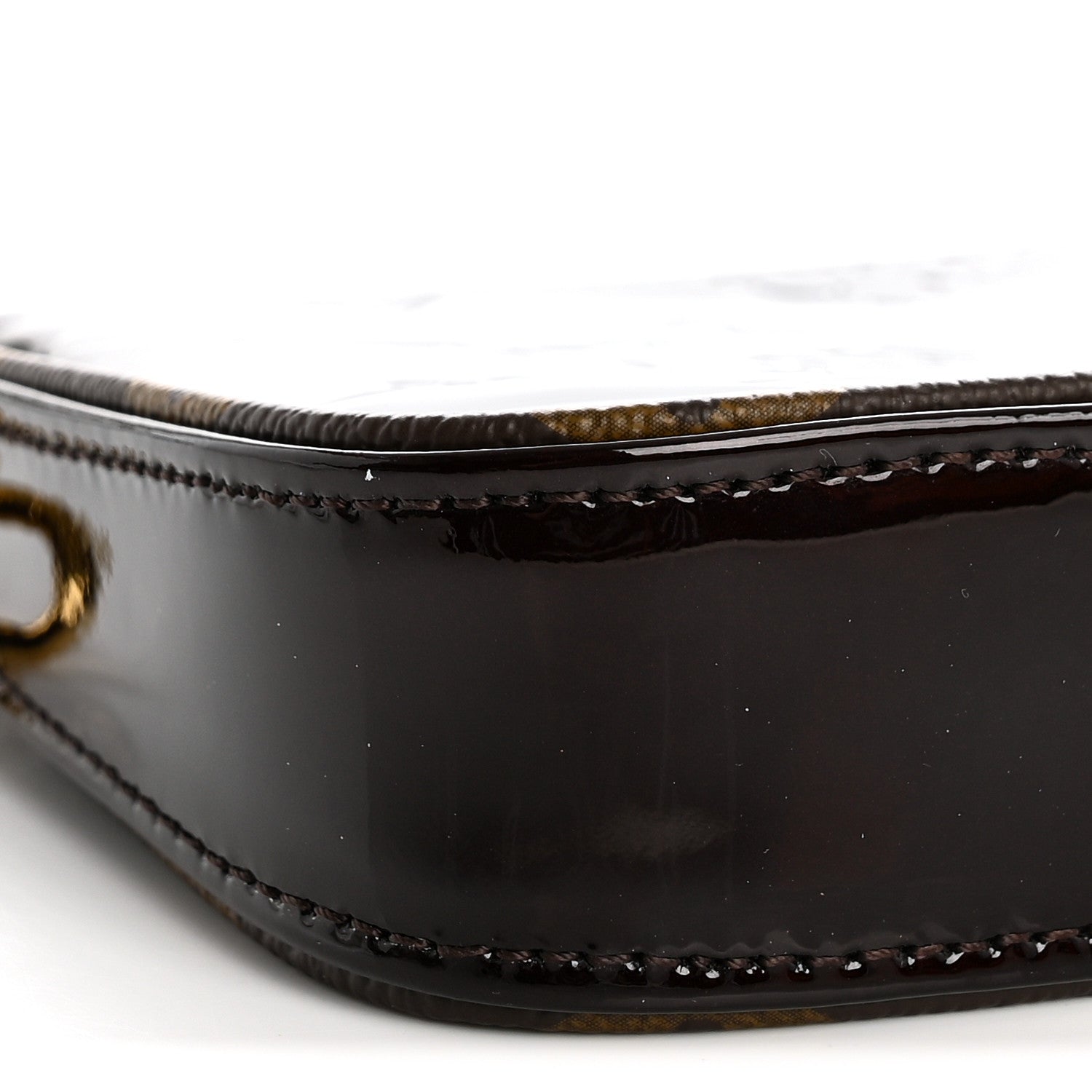 Vernis Monogram Mini Pochette Accessories Amarante